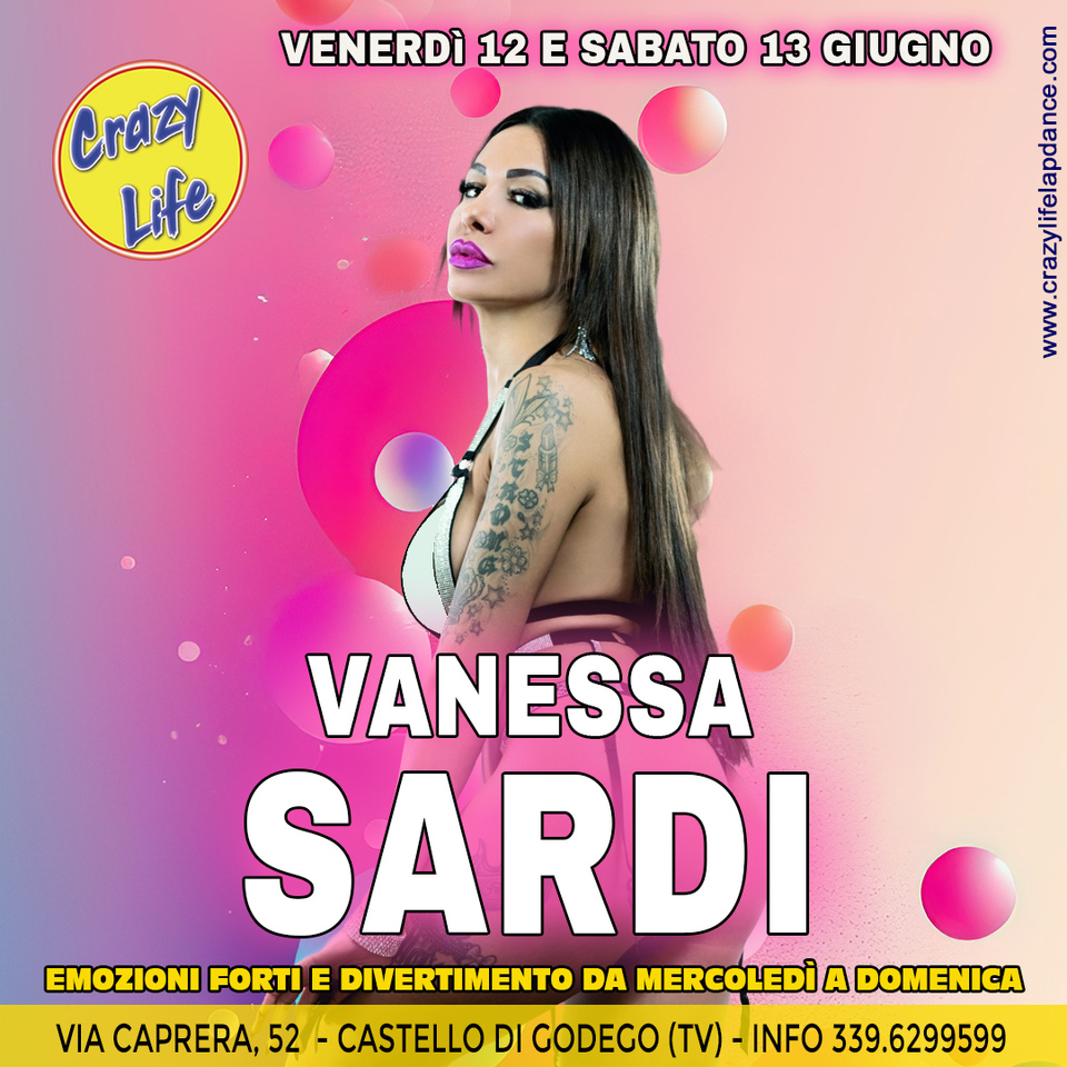 Crazy Life - 12 e 13 giugno con Vanessa Sardi
