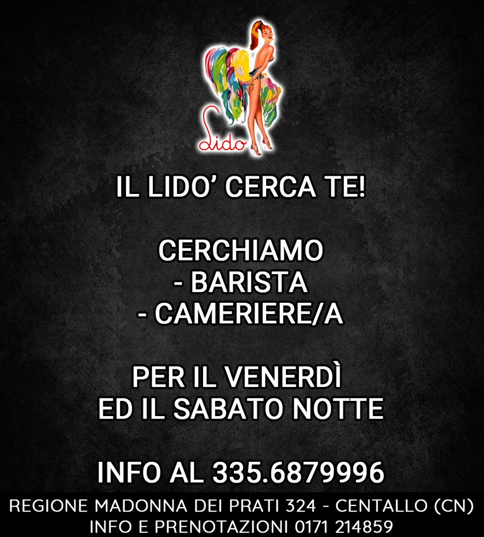 Le girls vi aspettano per il weekend venerdì 17 e sabato 18 aprile e nei giorni di apertura!