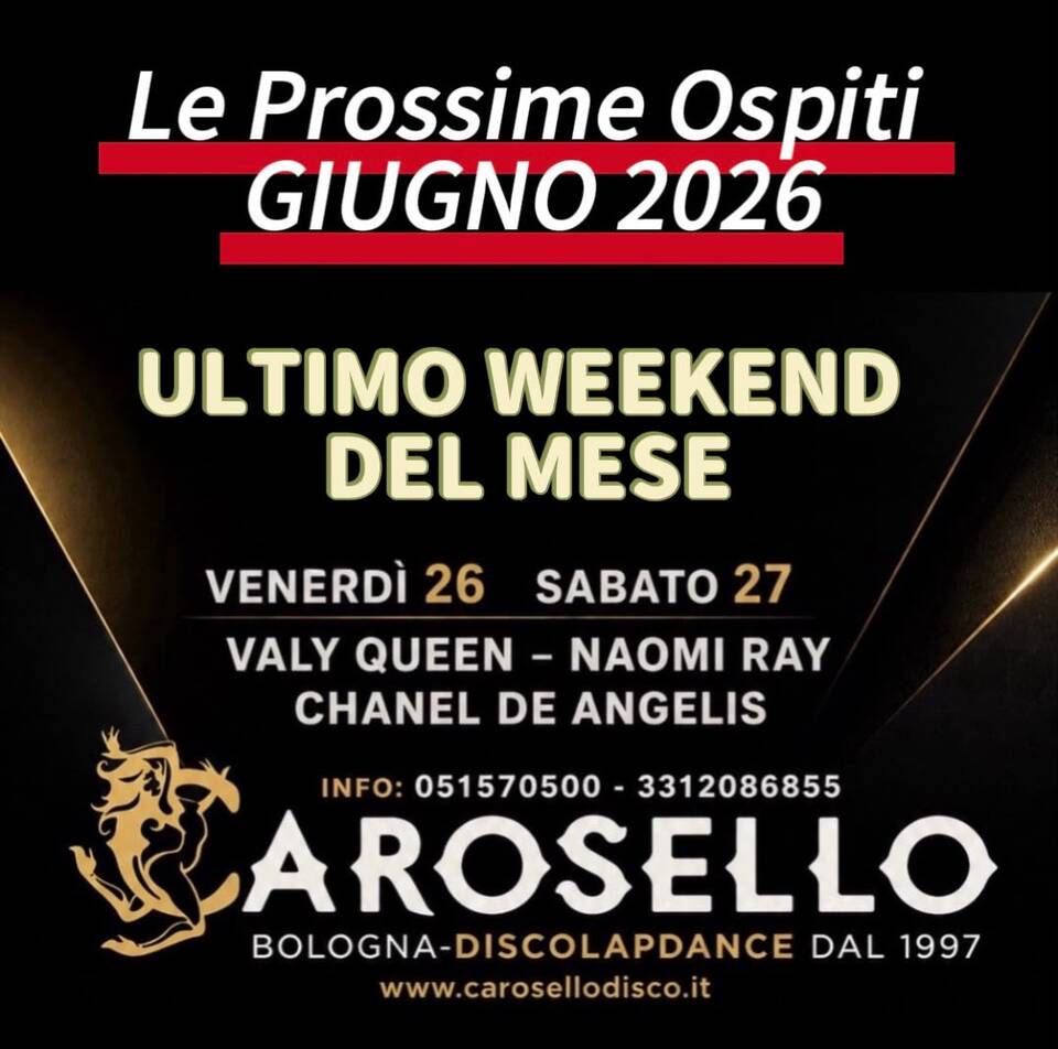 Vita Notturna - Weekend 26 e 27 giugno 2026