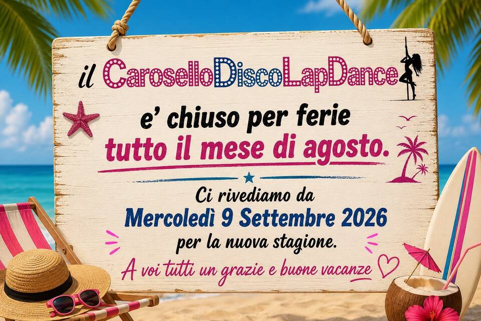 Carosello Bologna, chiuso per ferie fino a giorno 8 settembre. Riapre mercoledì 9 settembre 2026